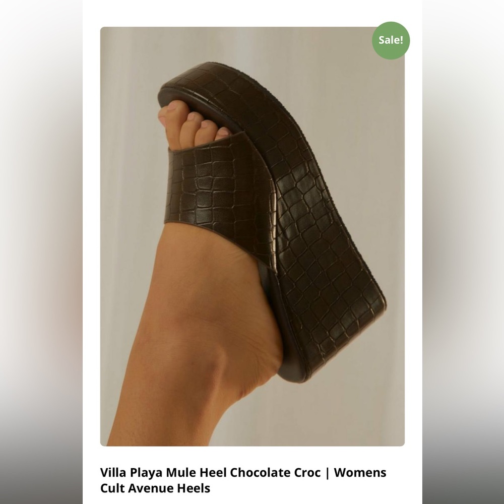 Cult avenue villa playa croc mule